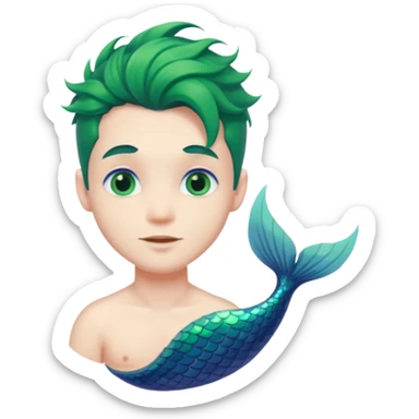 Merman sticker