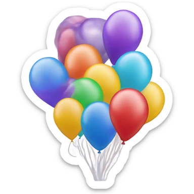 Ballons with the legend “bout time “ sticker