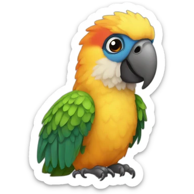 the parrot hatched sticker