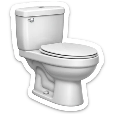 toilet item sticker
