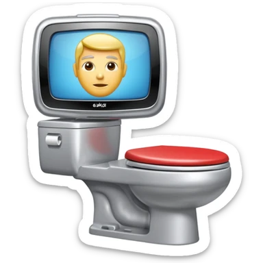 Large tv man from skibidi Toilet  sticker