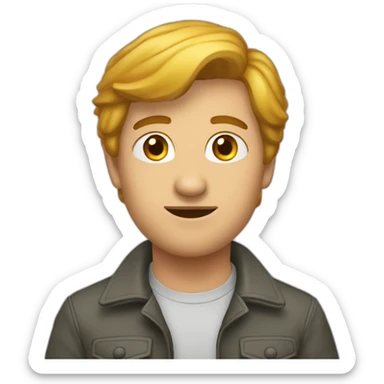 дівчинка в голубому платті sticker