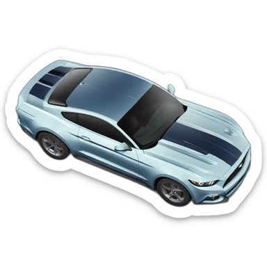 Ford mustang en train de dormir  sticker