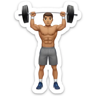 guy cable crossover pec exercise sticker
