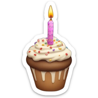 Happy birthday text sticker