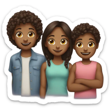3 siblings sticker