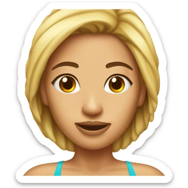 woman in a bikini sticker