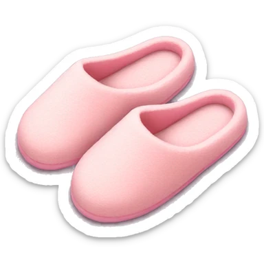 Light pink house slippers sticker