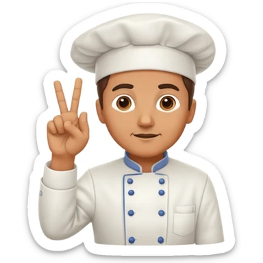 Chef doing Italian hand gesture sticker