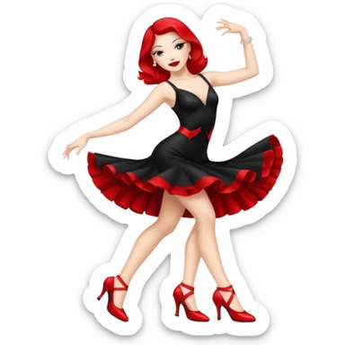 Heels dance cabaret sticker
