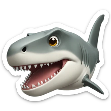Shark T-rex without jaw sticker