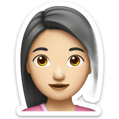 fille asiatique sticker