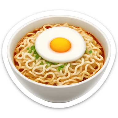 Ramen with and egg on top sticker