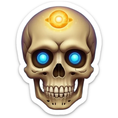 Universe skull  sticker