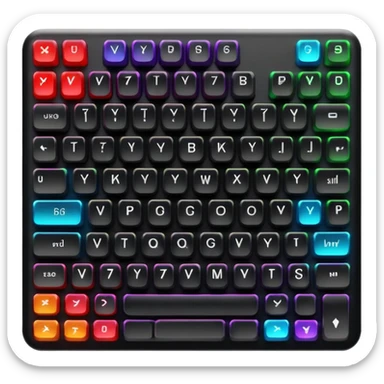 RGB keyboard sticker
