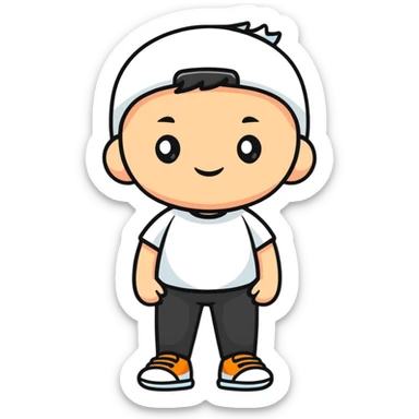 cool boy character for profile picture sticker