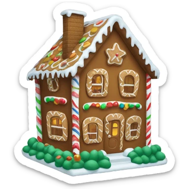 gingerbread house sticker