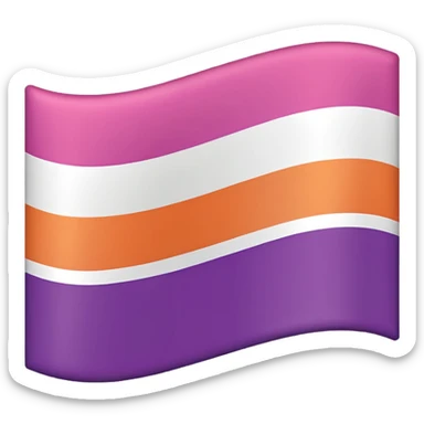 Lesbian flag sticker