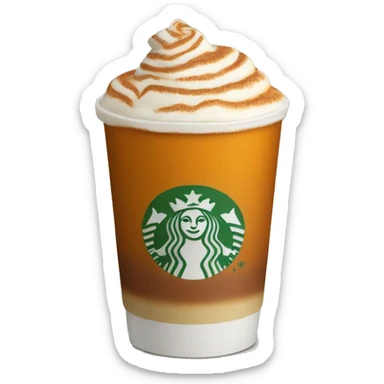 pumpkin spice latte  sticker