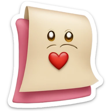 Letter a on a heart sticker