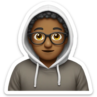 Una oveja usando una sudadera sticker