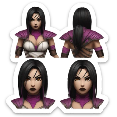 Sadness Mileena Mortal Kombat X sticker