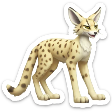 Epic Sergal-Serval-Vernid full body sticker