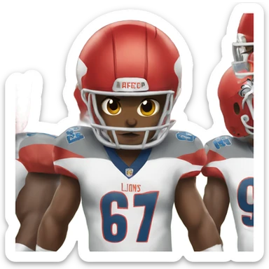 lions players  sticker
