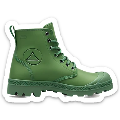 Original Palladium pampa Mens Low Boot Green Low Under Heels sticker