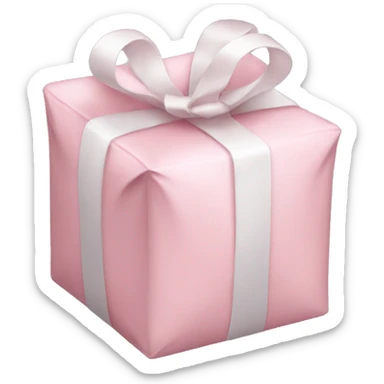 light pink package sticker