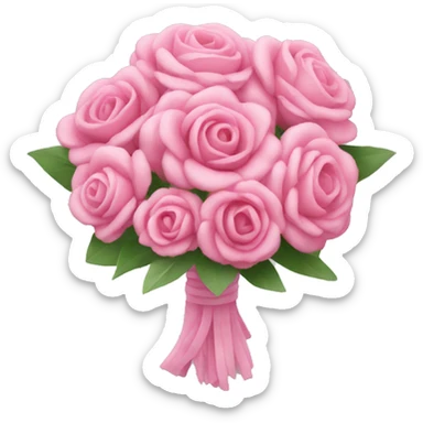 pink bouquet sticker