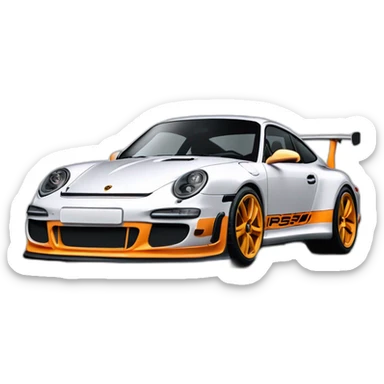 porshe 993 GT3RS performance sticker