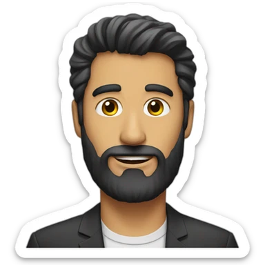 TV-Host-dark-beard sticker