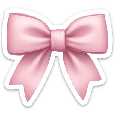Light pink bow  sticker