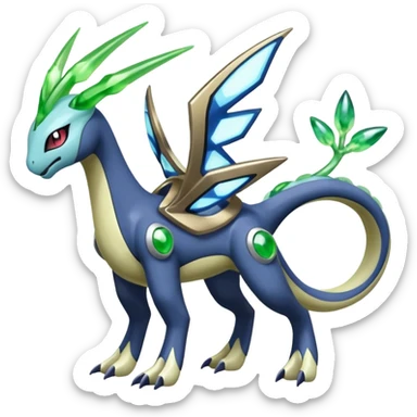 Meloetta-Zygarde-Cresselia-Palkia-Dialga-Electrike-Manectric-Fakémon-fusion, full body sticker