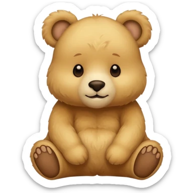 Butterbear sticker
