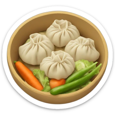 Dumplings and veggies sticker