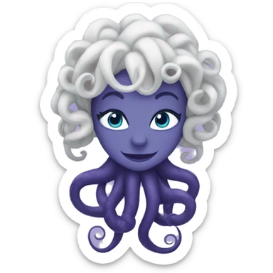 disney ursula tentacles sticker