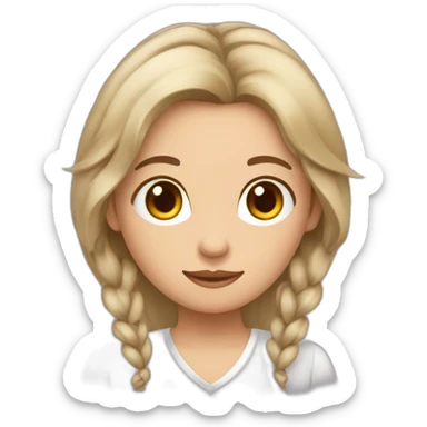 Trois fille l’une à côté de l’autre toute brune sticker