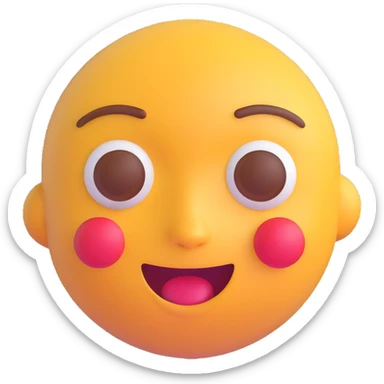 Transform this photo into an Apple-style 3D emoji, making it look like a photorealistic emoji version of the person. sticker