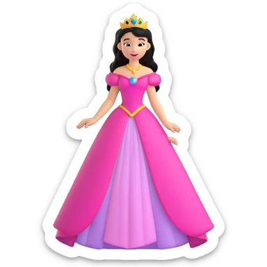 Disney princess character sticker