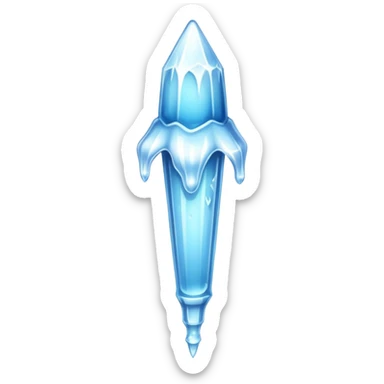 Icicle sticker