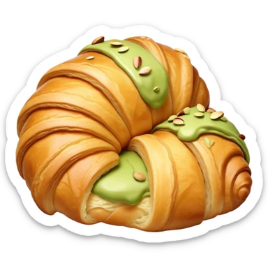  croissant with pistachio cream sticker