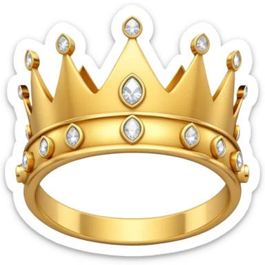 anillo de cumpleañera de 15 años con corona sticker