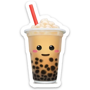Boba tea sticker
