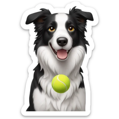 Border Collie tennis sticker
