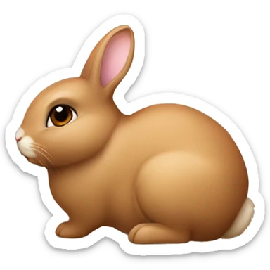 make an emoji that looks like this bunny 🐰 but a brown bunny instead of white sticker