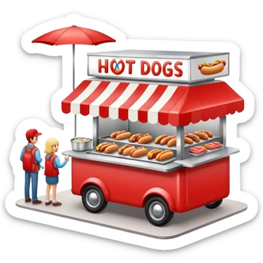 Puesto de perros calientes  sticker