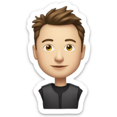 Elon musk, but he is from Belarus sticker