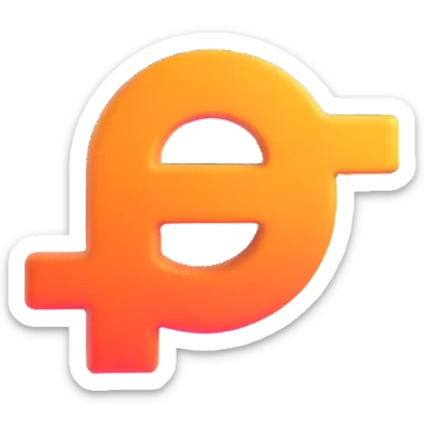 dash symbol in tropical summer colors, playful and energetic, with a slight 3D effect sticker